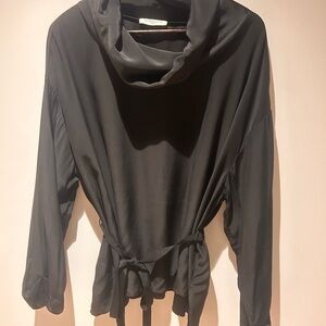 Serena Bute London 100% Silk Draped Cowl Neck Blouse – Size L